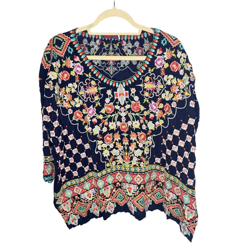 Johnny Was Sandra Blouse Women's Size L